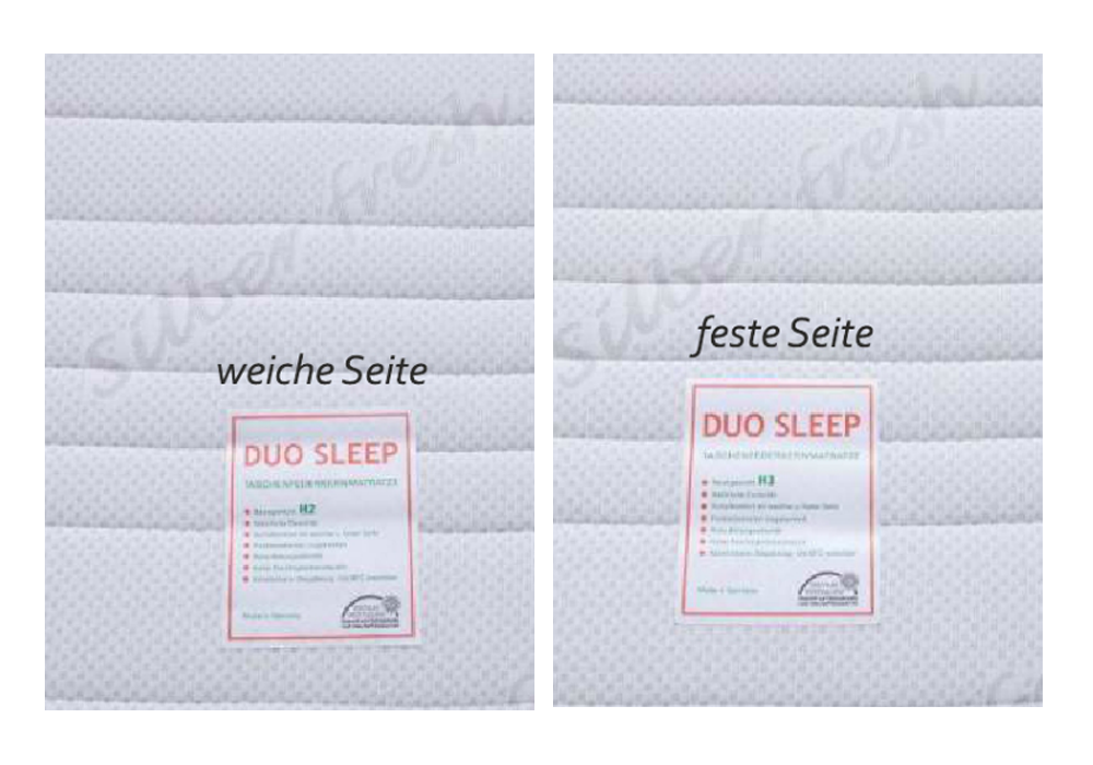 duo sleep mit bezugstoff